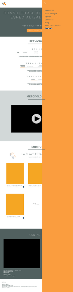 Primer prototipo menu