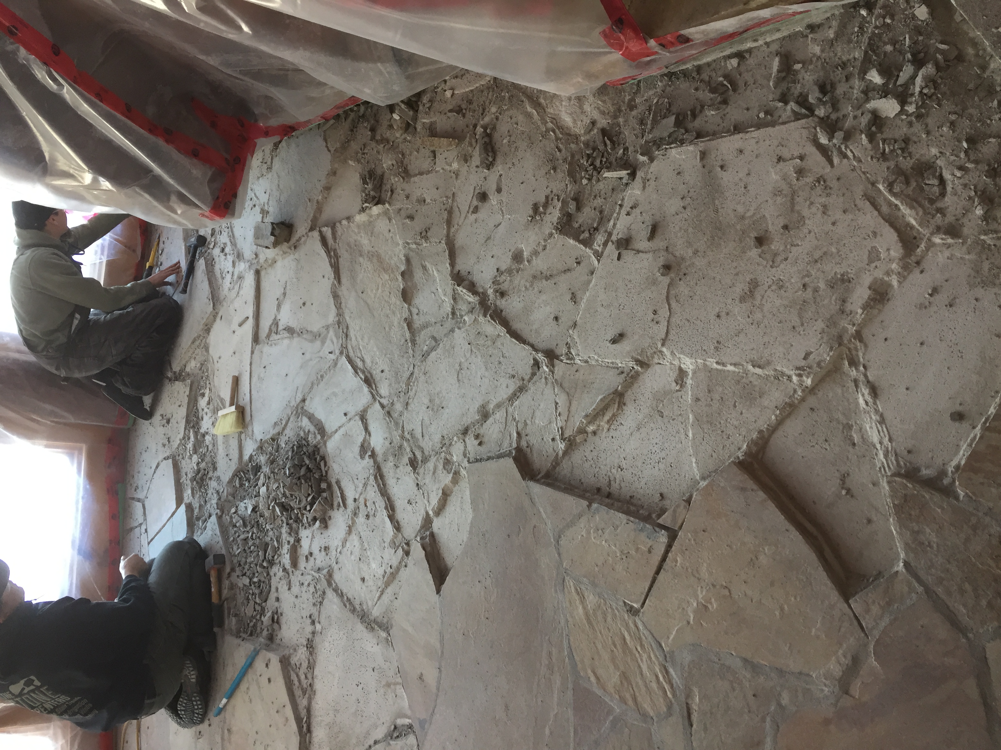 Removing the stone