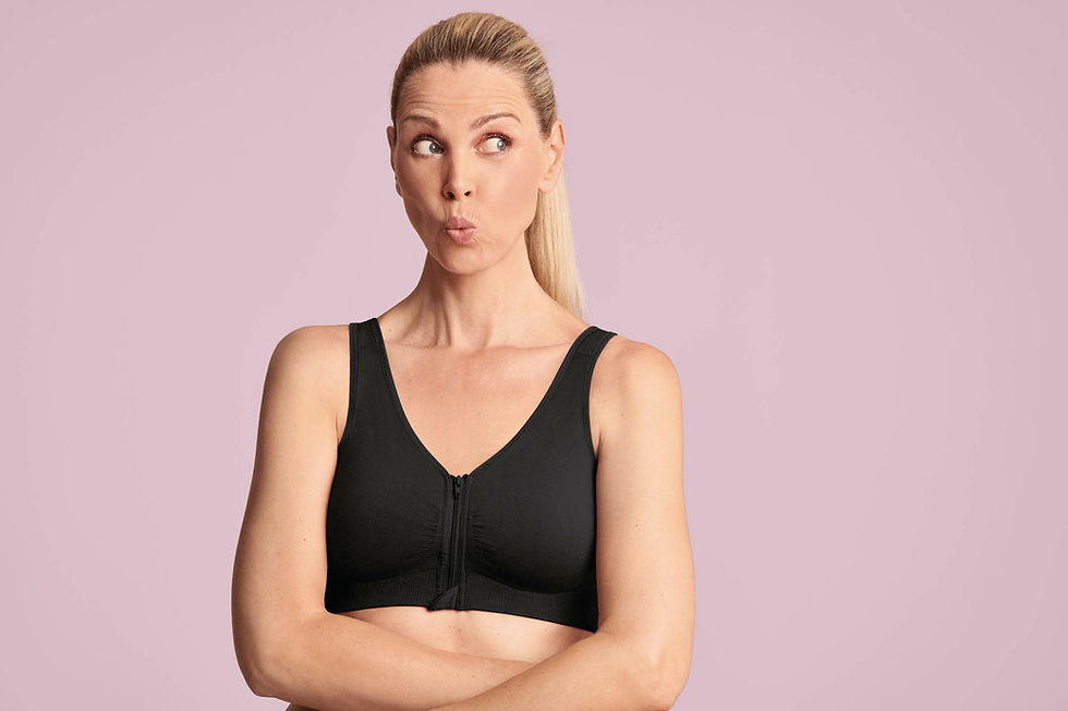 Thumbnail: Anita Lynn Front Zip Mastectomy Bra
