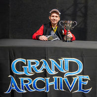 The winner of the first ever Grand Archive Quicksilver Cup at Auckland Card Show 2025