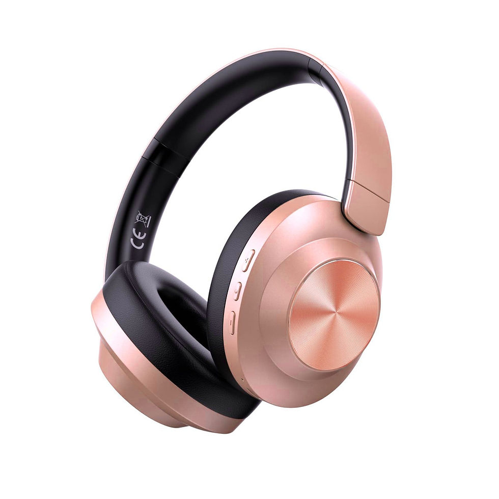 Thumbnail: AIR PRO 5 ANC Rose Gold (Active Noise Cancelling Over Ear Wireless Headphones)