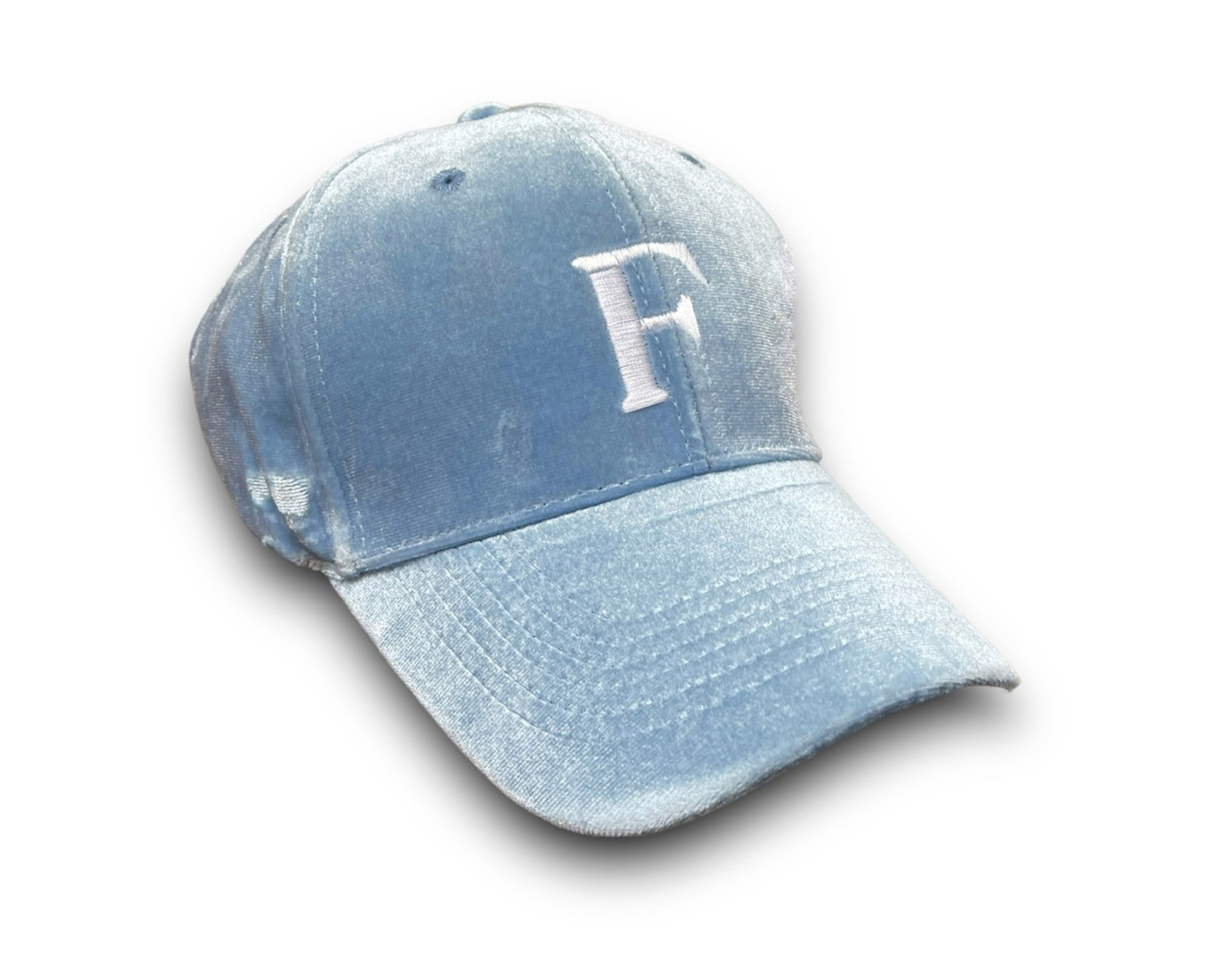 Gorra F Terciopelo Azul Claro