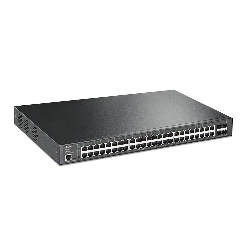 TP‑Link JetStream TL‑SG3452XP — Switch Gestionado L2+ 48 Puertos PoE+ con 4×10 G
