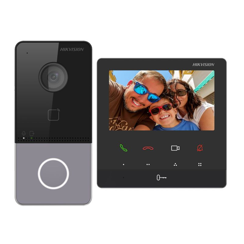 Kit de Video Portero Tecnología IP y WiFi Hikvision DS-KIS606-P