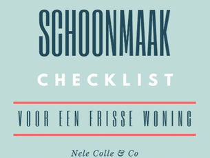Superhandige checklist voor 'de grote schoonmaak'