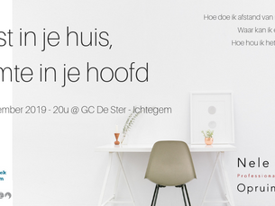 12-9-2019 / 20u @ Ichtegem - Rust in je huis, ruimte in je hoofd VOLZET