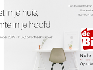 23-11-2019 /11u @ Ninove - Rust in je huis, ruimte in je hoofd - VOLZET