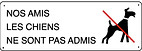 animaux pas admis