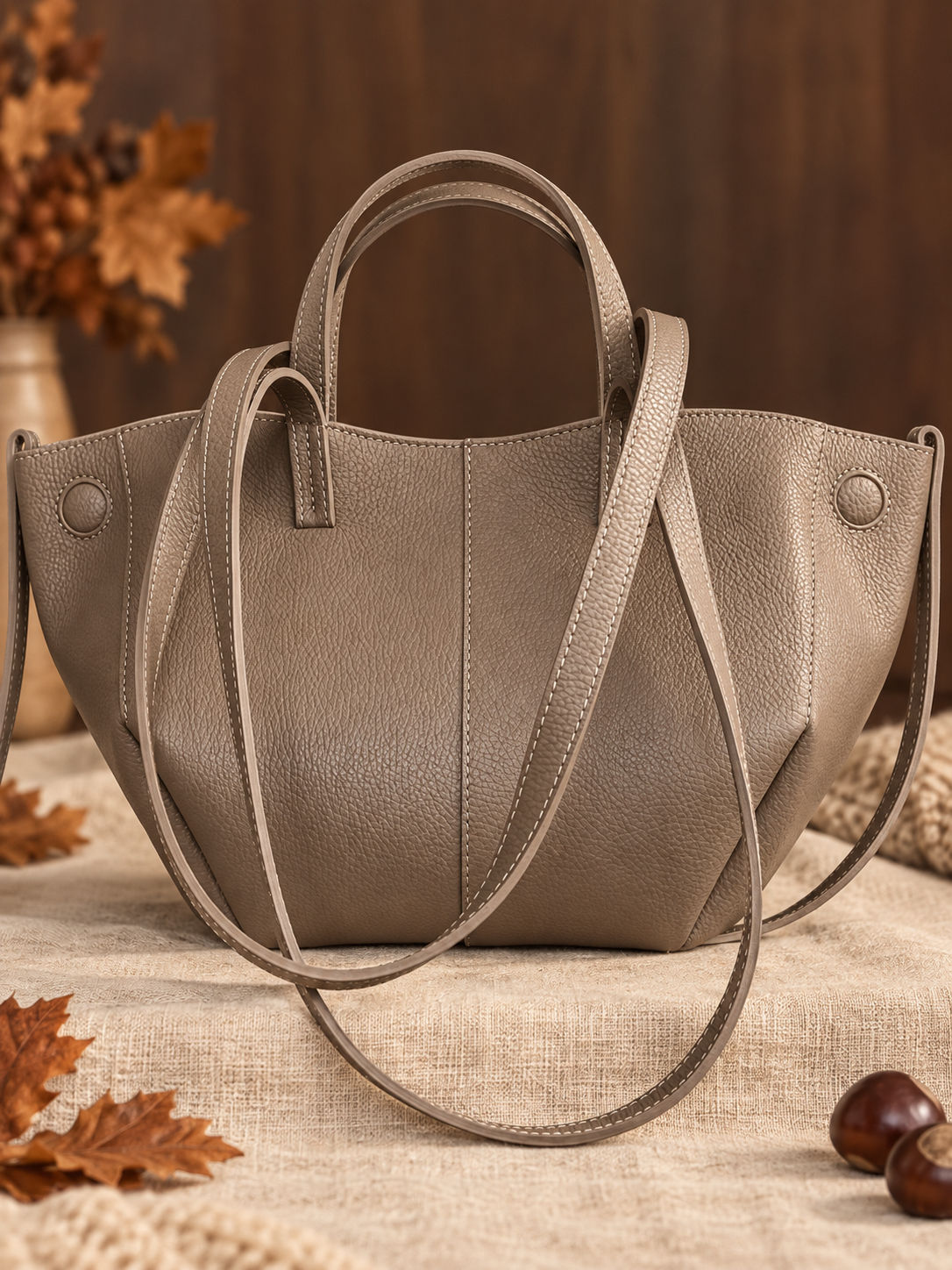 Sac en cuir « Alma » 🩶