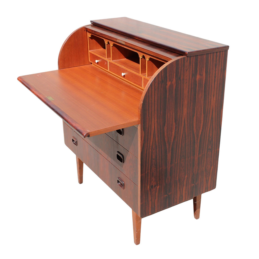Thumbnail: Vintage Danish Rosewood Secretary Desk by Egon Ostergaard
