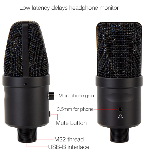 Thumbnail: Broadcasting Condenser Streaming Gaming USB Microphone with Arm Stand