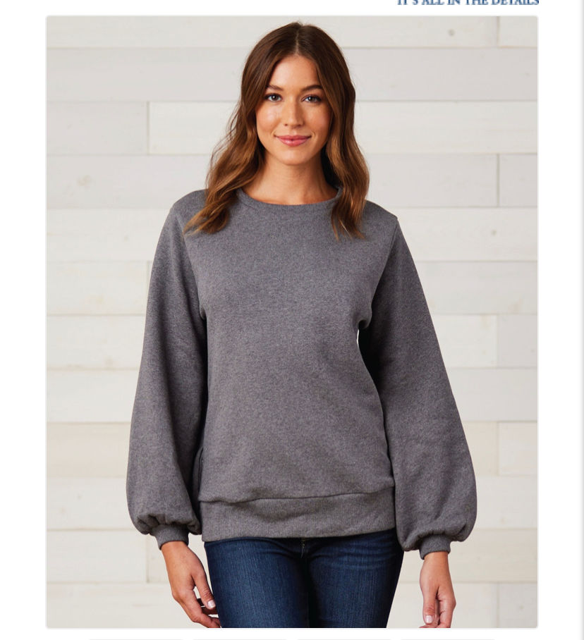 Ladies Sweatshirt decorated