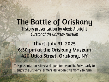 Battle of Oriskany History Talk