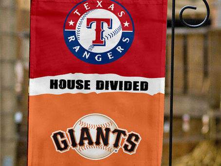 Rangers vs Giants House Divided Flag: Show Your Team Spirit in Style!
