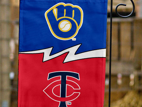 Showing Your Team Spirit with Brewers vs Twins House Divided Flag