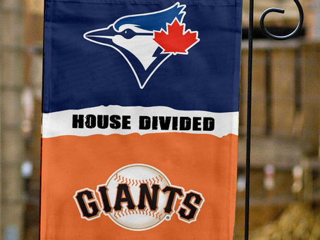 Blue Jays vs Giants House Divided Flag: Show Your Team Spirit in Style!