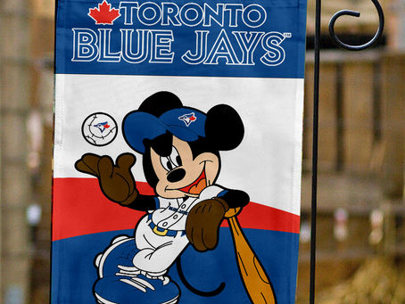 Toronto Blue Jays x Mickey Baseball Flag: Show Your Team Spirit in Style!
