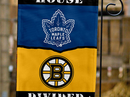Show Your Team Spirit with the Maple Leafs vs Bruins House Divided Flag