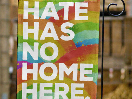 Spread Love and Equality with the Hate Has No Home Here Rainbow Flag