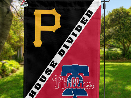 Bring the Baseball Rivalry Home with Pirates vs Phillies House Divided Flag