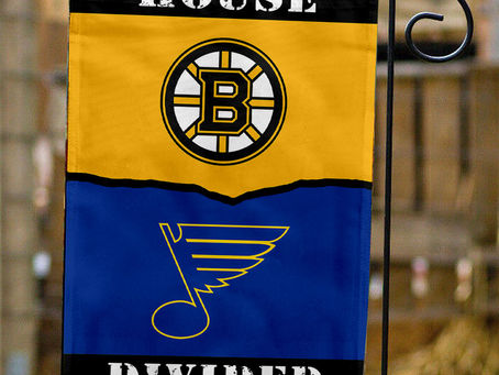 Show Your Team Spirit with Bruins vs Blues House Divided Flag