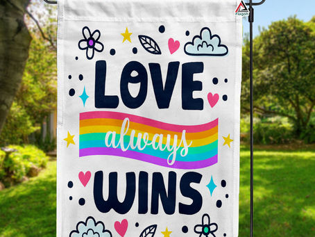 Spread Love and Pride with Our Rainbow Garden Flag!