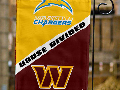 Chargers vs Commanders House Divided Flag: Show Your Team Spirit in Style!