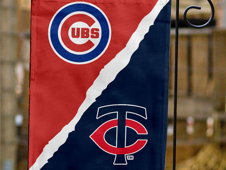 Display Your Team Spirit with Cubs vs Twins House Divided Flag