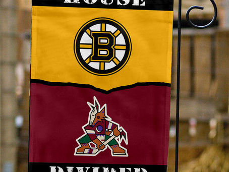 Bruins vs Coyotes House Divided Flag: Show Your Team Spirit in Style!