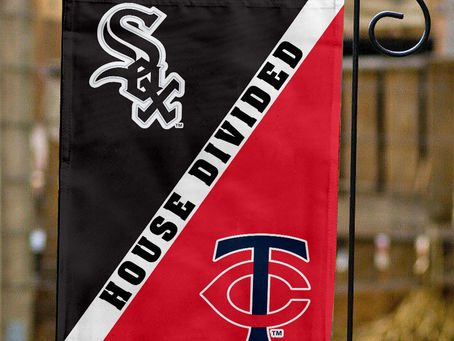 Show Your Team Spirit with the White Sox vs Twins House Divided Flag!