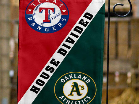 Rangers vs Athletics House Divided Flag: Show Your Team Spirit in Style!