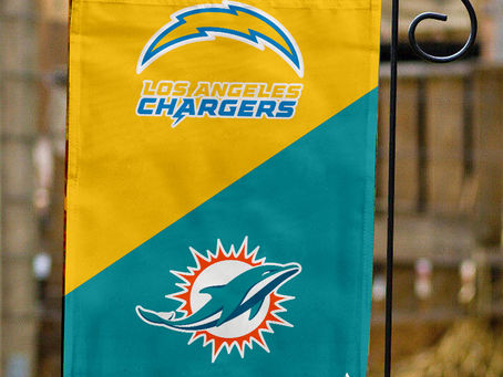 Chargers vs Dolphins House Divided Flag: Show Your Team Spirit in Style!
