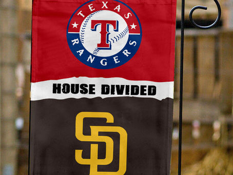 The Ultimate Fan Must-Have: Rangers vs Padres House Divided Flag