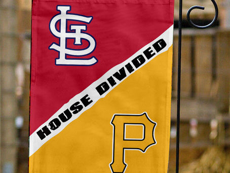 Show Your Team Spirit with the Cardinals vs Pirates House Divided Flag!