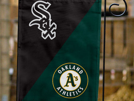 Show Your Team Spirit with the White Sox vs Athletics House Divided Flag!