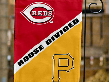 Show Your Team Spirit with Reds vs Pirates House Divided Flag