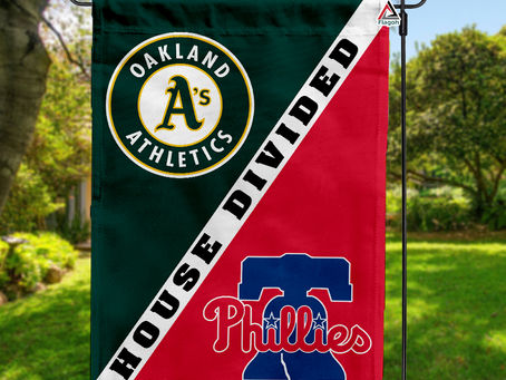 Athletics vs Phillies House Divided Flag: Show Your Team Spirit in Style!