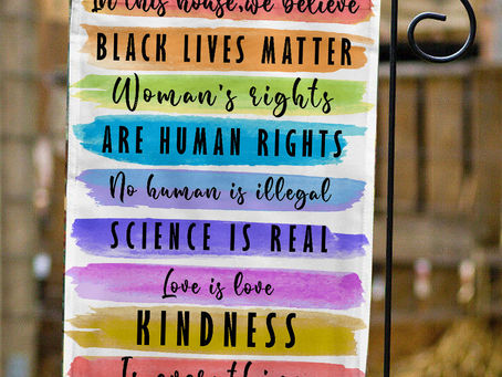 Enhance Your Home with the "In This House We Believe" LGBT Pride Flag