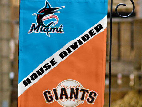 Marlins vs Giants House Divided Flag: Show Your Team Spirit in Style!