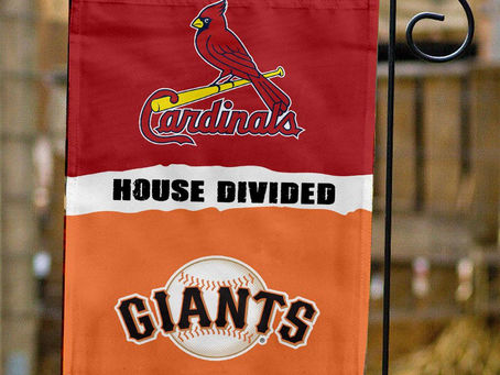Cardinals vs Giants House Divided Flag: Show Your Team Spirit in Style!