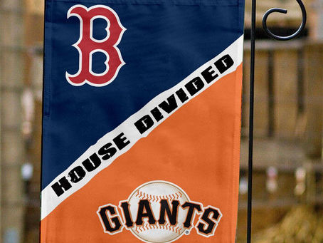 Red Sox vs Giants House Divided Flag: Show Your Team Spirit!