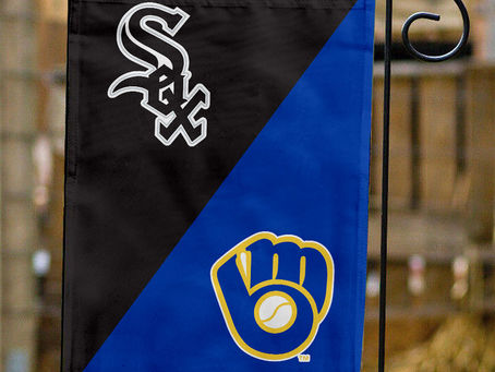 House Divided: White Sox vs Brewers MLB Flag