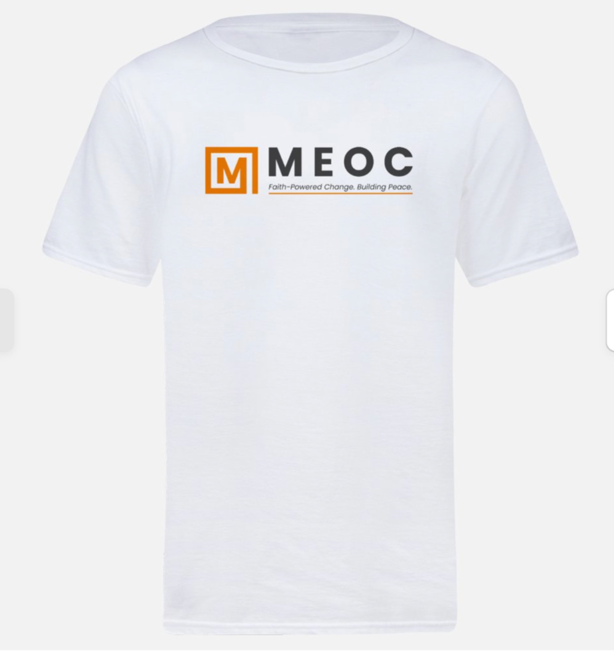 MEOC White Branded Unisex Tee