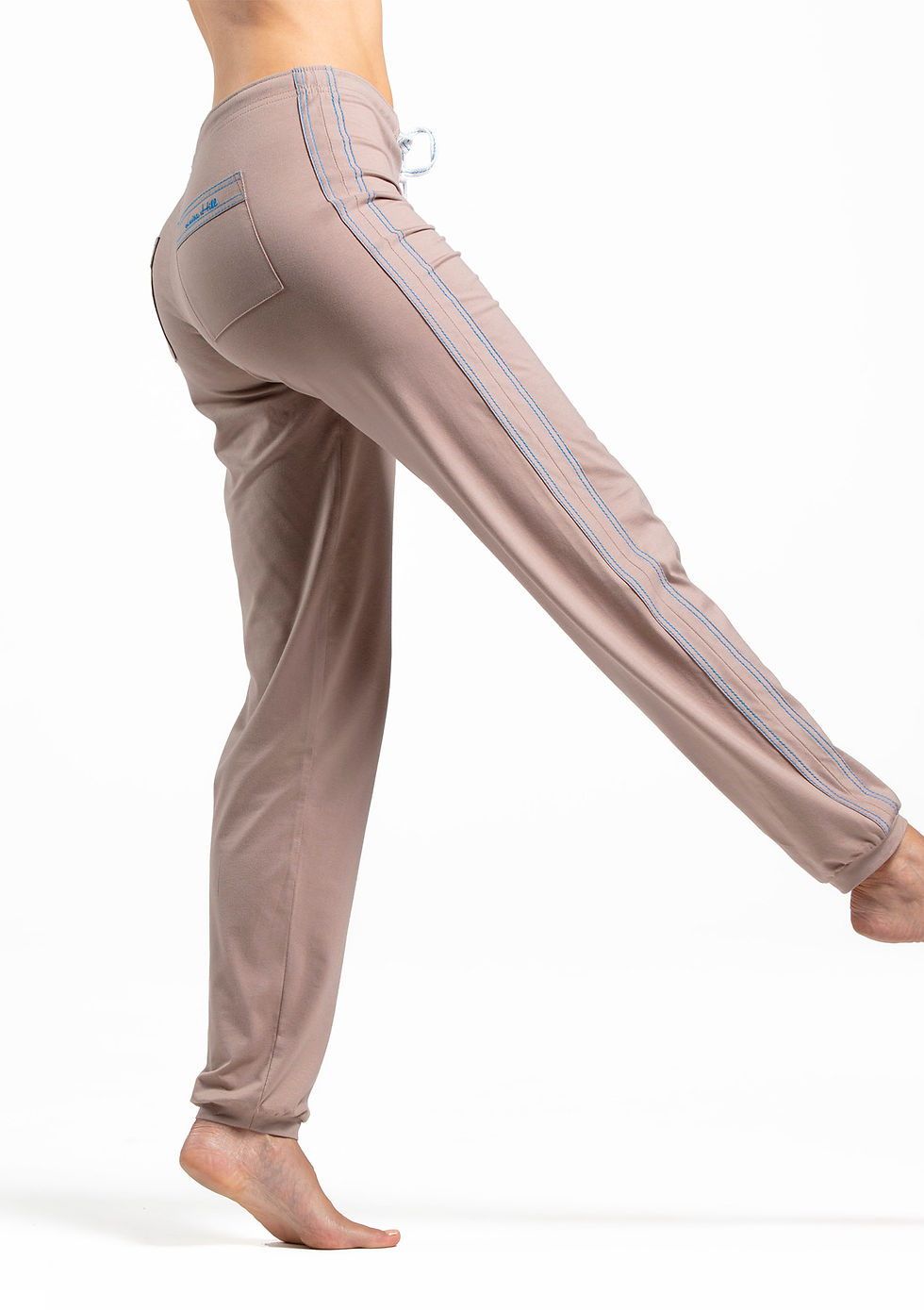 Miniaturbild: Luisa Hill, Beige, blau, Jogging, Hose, Damen, Frauen, Modal, Baumwolle, Handmade in Austria, Training, Homewear