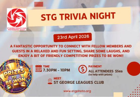 Photography trivia night at st george leagues club