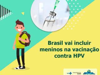 Meninos começam a receber em janeiro a vacina contra o HPV