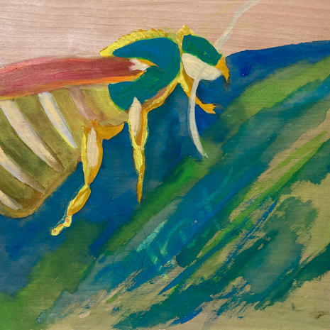 (2020) Tempera on birch panel
12 x 12 inches