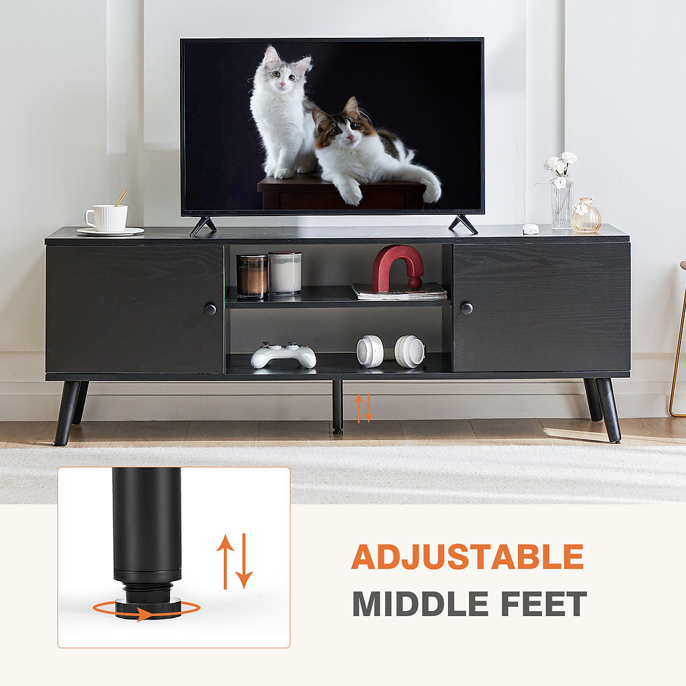 Thumbnail: JHK Wooden Fireplace Tv Stand For Up To 60 Inch TV Entertainment Center For Livi