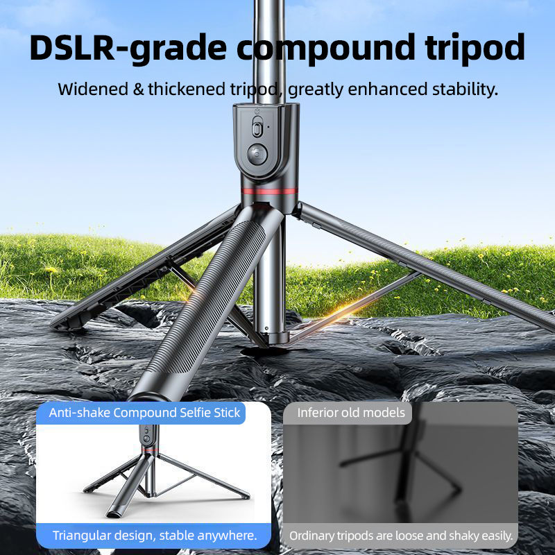 Thumbnail: NOHON New Phone Selfie Stick Tripod With Remote Control 360 °Rotation Expandabl