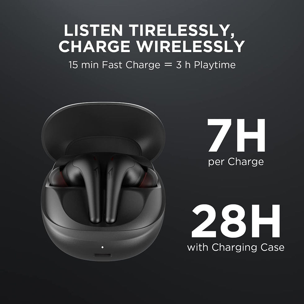 Thumbnail: 1MORE Aero Ear buds Noise Cancellation Bluetooth 5.2 flash-sale  Clear Calls 28h